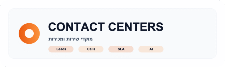 מוקדי שירות ומכירות badge